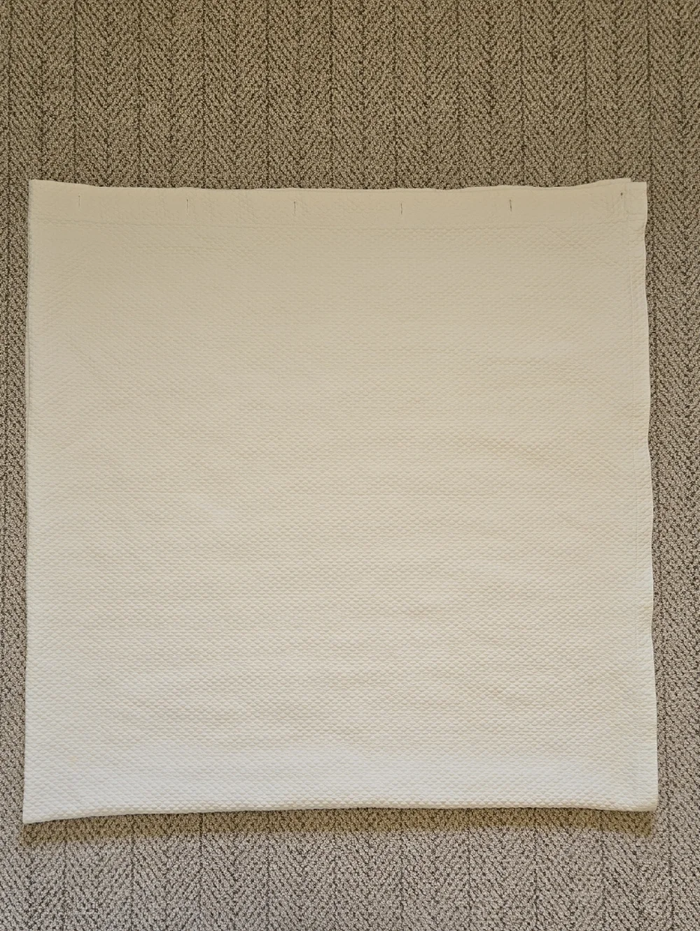 Restoration Hardware IVORY Diamond Matelassé Shower Curtain
